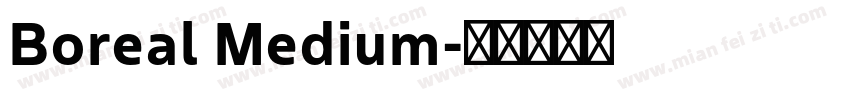 Boreal Medium字体转换